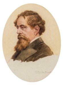 Portrait de Charles Dickens - George Sheridan Knowles