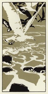 De la plage est venu un grand goéland blanc - George Sheringham