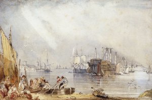 Portsmouth Harbour depuis Gosport - George Sidney Shepherd