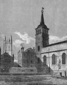 Église Saint-Pierre, Cornhill, City de Londres, 1811
