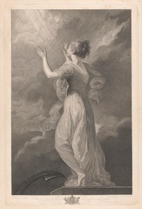 Fenêtre ouest de la chapelle, New College Oxford : Les Vertus - Espoir - George Siegmund Facius