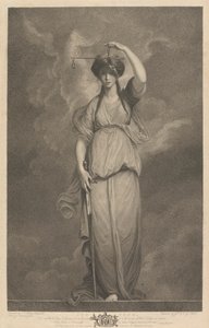 Fenêtre ouest de la chapelle, New College Oxford : Les Vertus - Justice - George Siegmund Facius