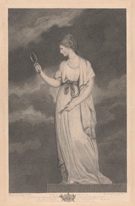 Fenêtre Ouest de la Chapelle, New College Oxford : Les Vertus - Prudence - George Siegmund Facius