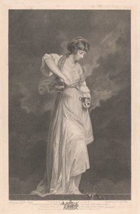 Fenêtre ouest de la chapelle, New College Oxford : Les Vertus - Tempérance - George Siegmund Facius