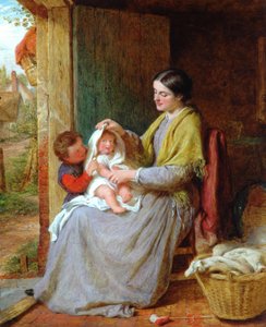 Jouer avec bébé, 1863 - George Smith