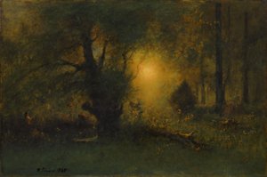 Lever de soleil dans les bois, 1887