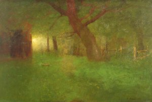 Coucher de soleil à Old Orchard - George Snr. Inness