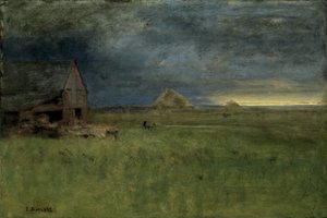 La Ferme Solitaire, Nantucket - George Snr. Inness
