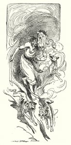 Jason et les Argonautes : « Brimo la chasseuse sauvage » (lithographie) - George Soper