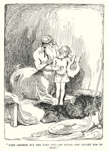 Jason et les Argonautes : "Alors Chiron lui a mis la lyre dans les mains et lui a appris à jouer" - George Soper