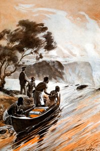 Découverte des chutes Victoria par Livingstone