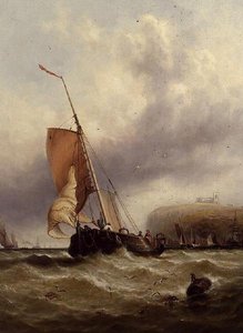 Bateau de pêche en mer agitée