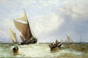 Navires par un Jour Venteux