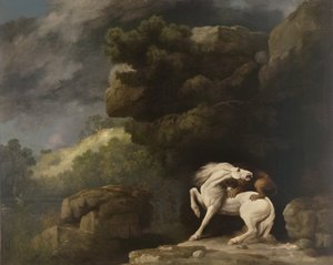 Un lion attaquant un cheval, 1770 - George Stubbs