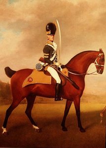 (détail) des soldats du 10e dragons légers