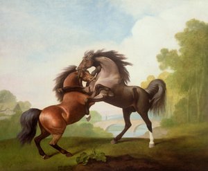 Chevaux se battant - George Stubbs