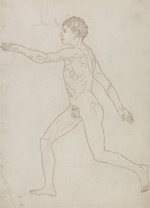 Étude de la figure humaine, vue latérale, de 