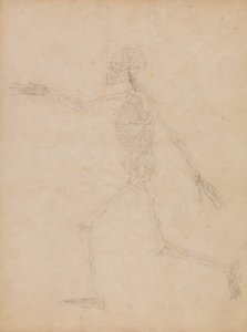 Étude de la figure humaine, vue latérale, de 