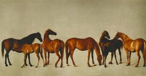Juments avec poulains - George Stubbs