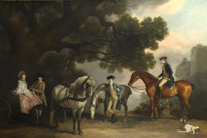 Les familles Milbanke et Melbourne, vers 1769 - George Stubbs