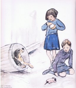 Vicky et Bill étaient très enthousiastes, extrait de Mudlarks publié par Collins - George Vernon Stokes