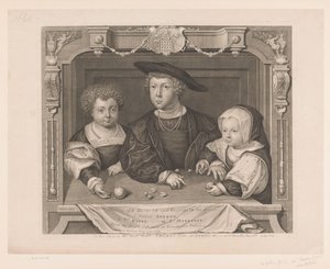 Portrait de Dorothea, Johan et Christina du Danemark - George Vertue