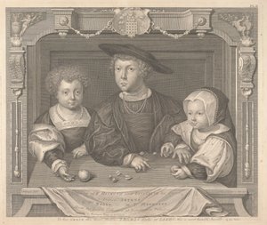 Trois enfants de Henri VII et Élisabeth sa reine, Prince Arthur, Prince Henry et Princesse Margaret