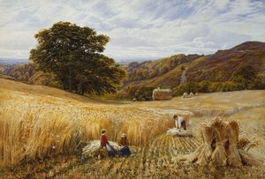 Temps de récolte près de Holmbury Hill, Surrey - George Vicat Cole