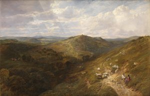 Colline du Martyr, de Newlands Corner, Albury, près de Guildford - George Vicat Cole