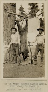 Indien "Ben", célèbre éclaireur Washoe. Lac Tahoe, Californie - George W. Ingalls