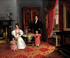 La famille de John Q. Aymar, vers 1833 - George W Twibill