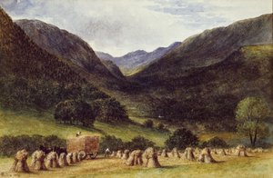 Temps de récolte, Llyn Crafnant, nord du Pays de Galles, 1869 - George Augustus Wallis