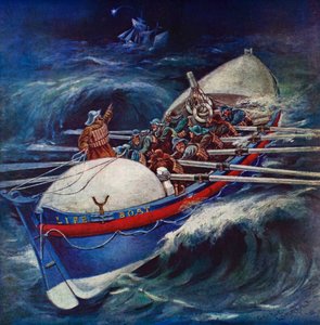 Canot de sauvetage tentant un sauvetage - George Washington Lambert