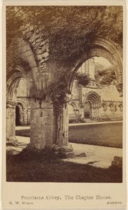 Abbaye de Fountains. La salle capitulaire.