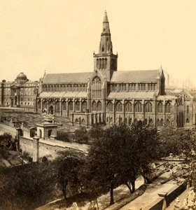 Cathédrale de Glasgow - Vue du sud-est, milieu-fin du 19ème siècle, vers 1912