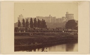 Château de Windsor, vu depuis la Tamise - George Washington Wilson