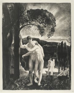 Amour, série Les Hommes comme des Dieux, 1923 - George Wesley Bellows