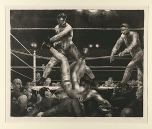 Dempsey et Firpo - George Wesley Bellows