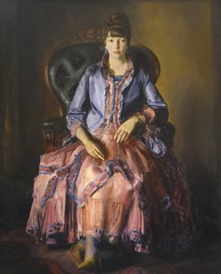Emma en robe violette - George Wesley Bellows