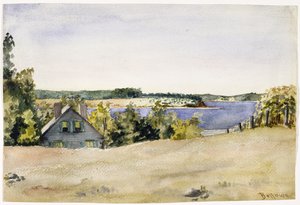 Gardiners Bay depuis Sag Harbor, 1899