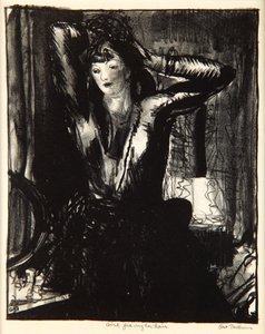Fille se coiffant, 1923-24 - George Wesley Bellows