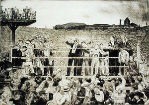 Présentation de Georges Carpentier : le combat Dempsey-Carpentier - George Wesley Bellows