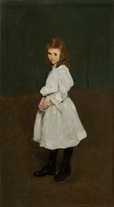 Petite fille en blanc Queenie Burnett, 1907 - George Wesley Bellows