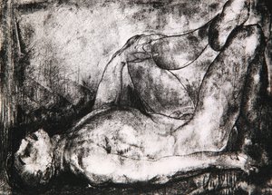 Homme sur le dos, nu, c.1916 - George Wesley Bellows
