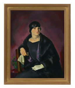 Portrait de Mme Walter Richter (huile sur toile) - George Wesley Bellows