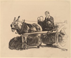 La charrette à âne, 1922 - George Wesley Bellows