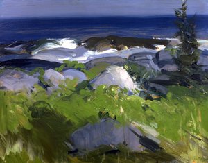 Rive couverte de vignes - Île Monhegan, 1913 - George Wesley Bellows