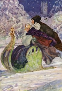 Un ancien traîneau poussé, Frise - George Wharton Edwards