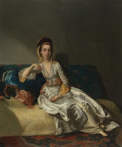Nancy Parsons en robe turque