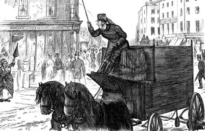 Une rue animée à Londres